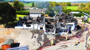 Fire rips through historic Fife hotel