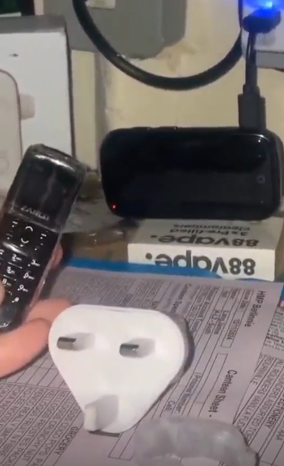 The video is claimed to be from inside Barlinnie