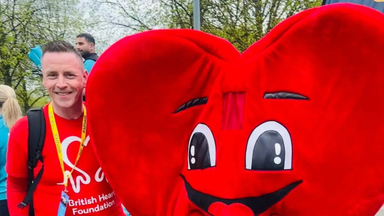 Father completes ’emotional’ Kiltwalk in memory of late wife