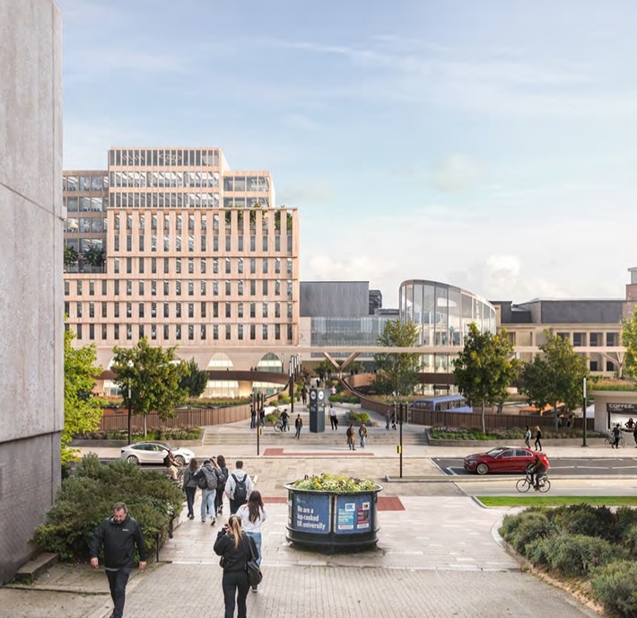 Artist's impression of the transformation of Buchanan Bus Station.