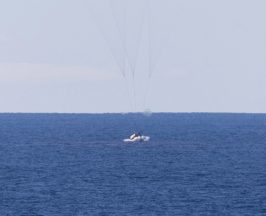 First manned Moon mission in more than 50 years splashes down after epic voyage