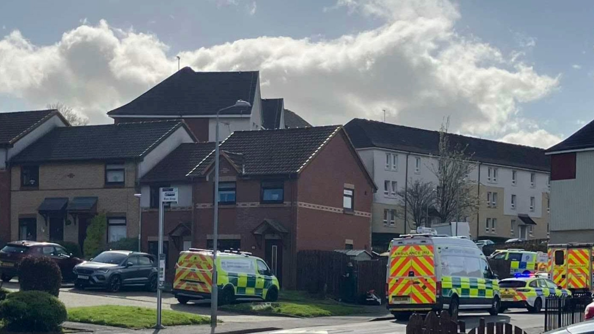 Officers respond to a disturbance in Greenock