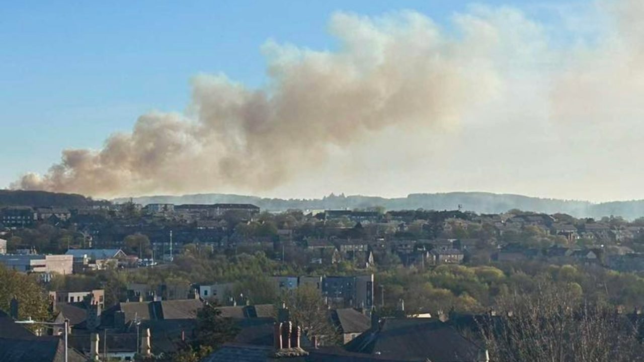 Firefighters tackle ‘deliberate’ fire at Kincorth Hill in Aberdeen amid extreme wildfire warning