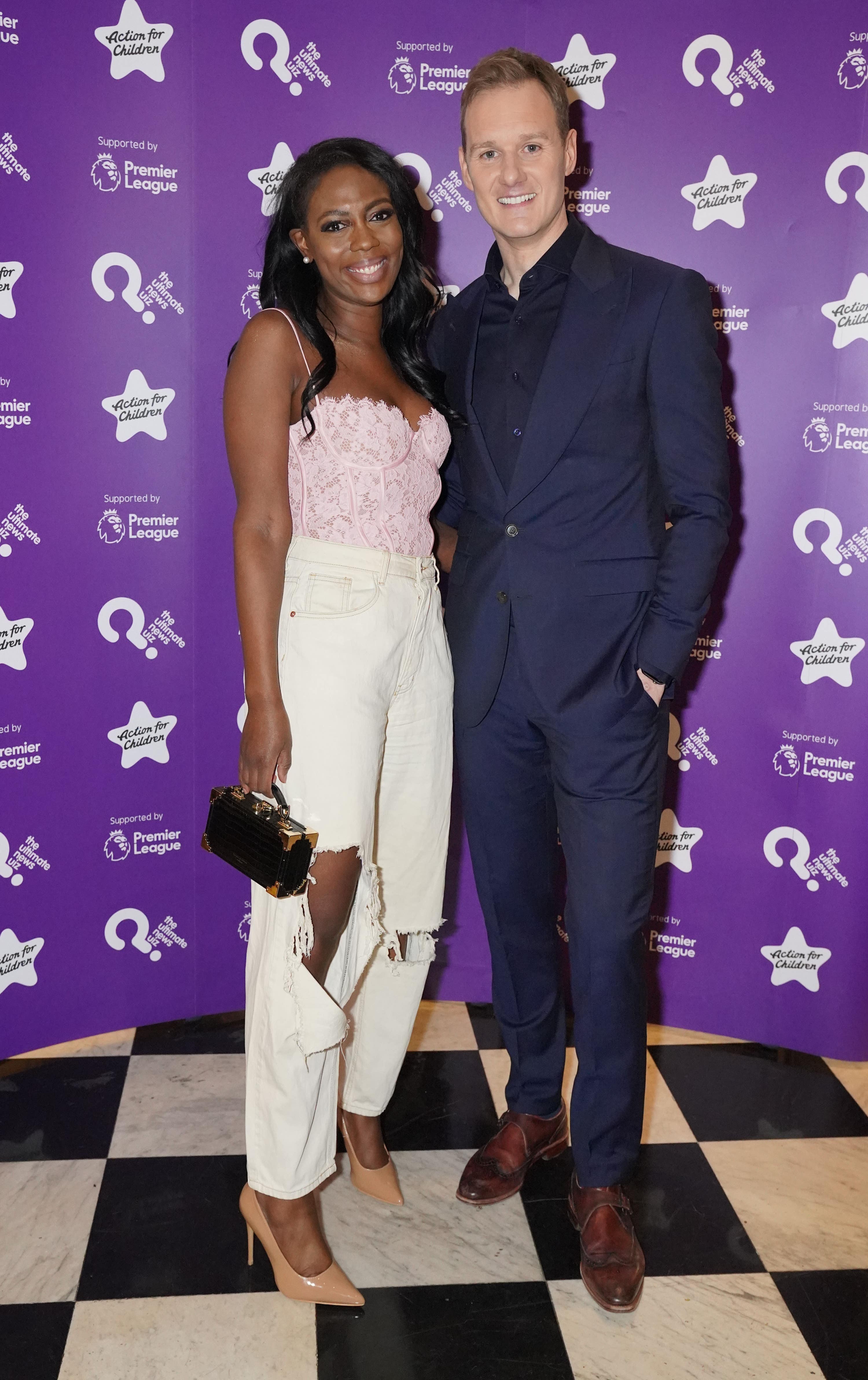 Claudia-Liza Vanderpuije and Dan Walker at a charity event in 2023