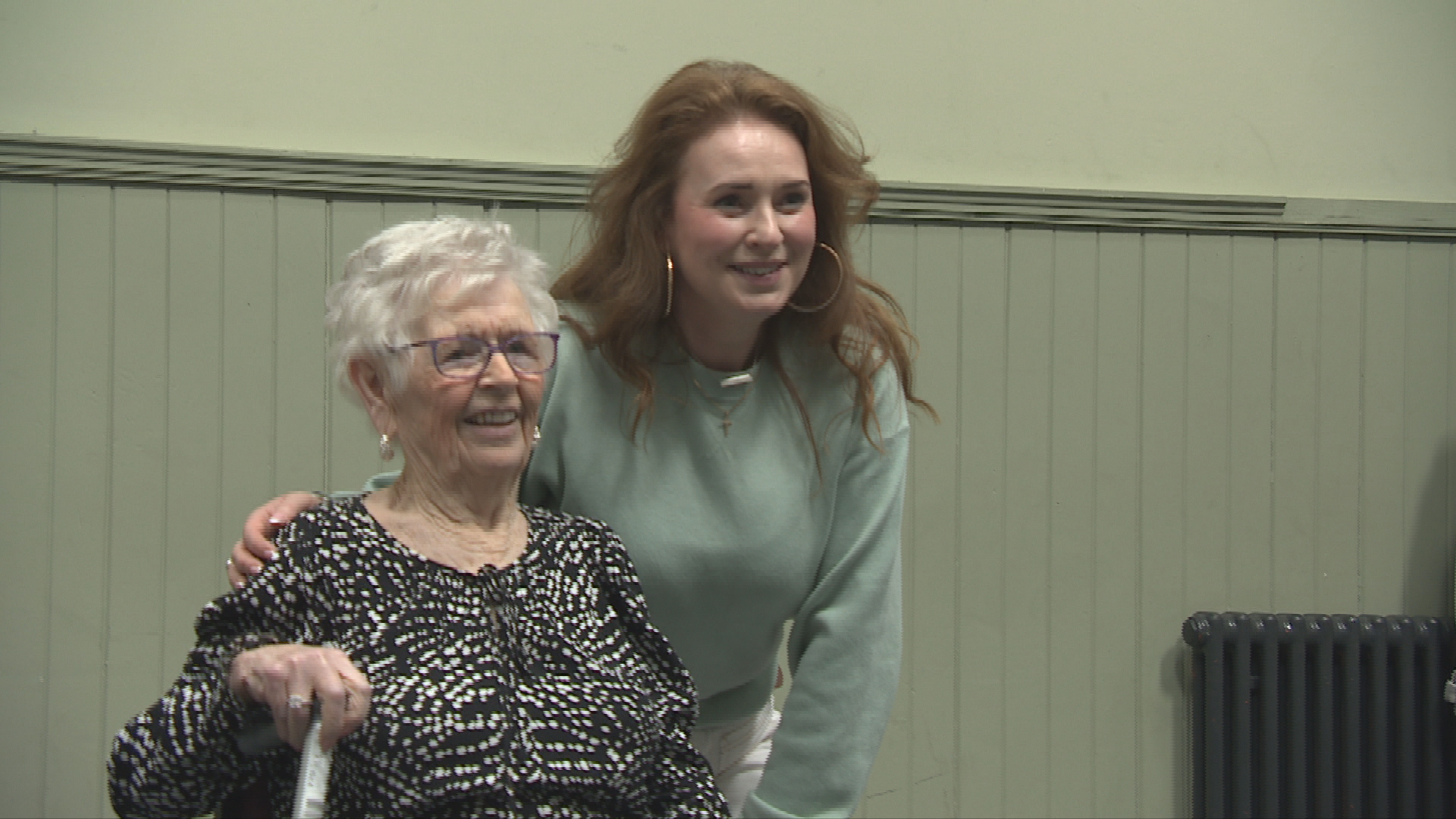 Helen Monaghan with Jo Freer, the actor who portrays her in the show