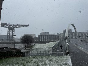 Roads blocked and homes without power as Storm Dave brings snowy start to Easter Sunday