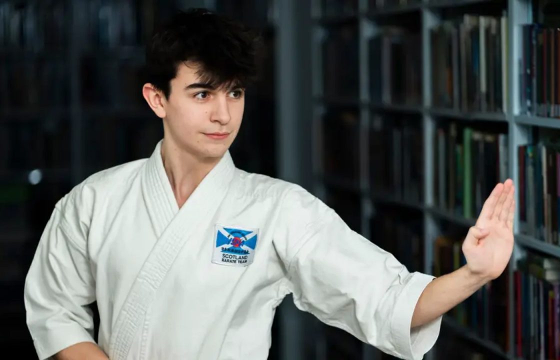 Boy who had collapsed lungs as child wins karate medal at world championships