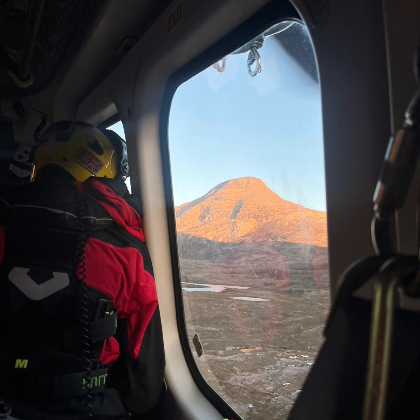 A helicopter joined the search for the missing walker in the Highlands.