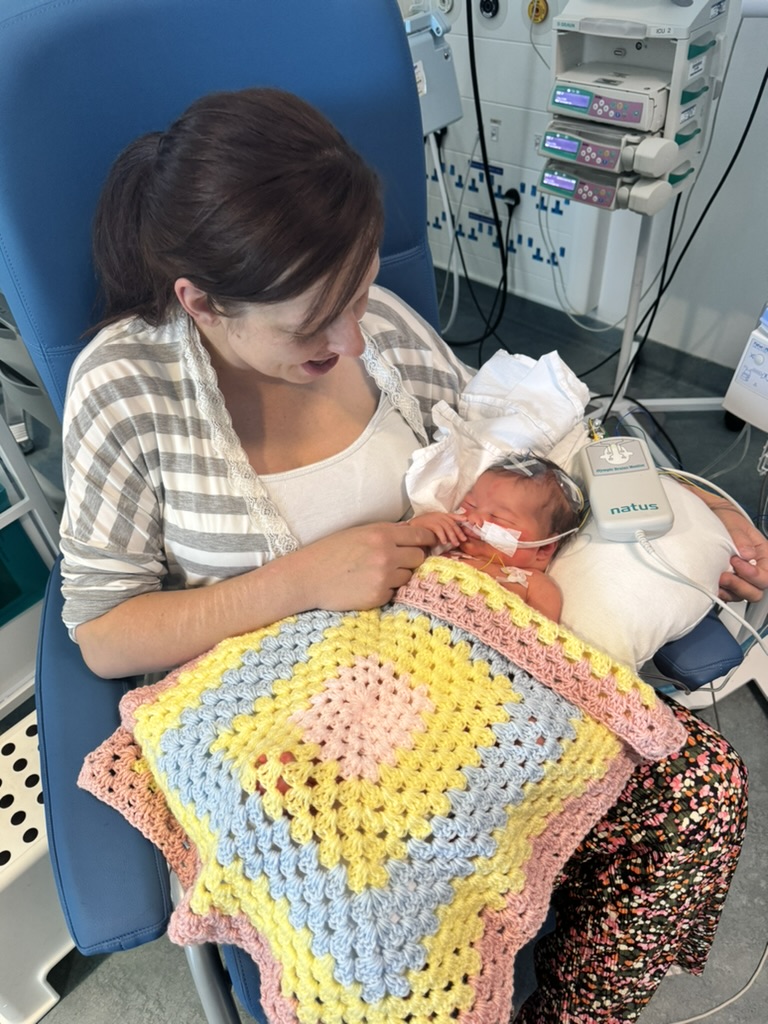 Kimberley with baby Eleanor