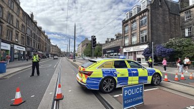 Person hit by tram in Edinburgh as busy road closed by police