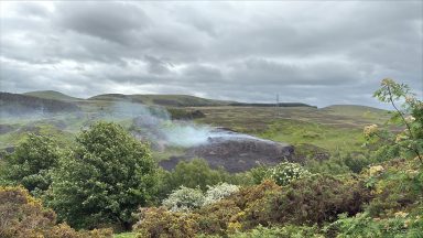 Firefighters tackle second wildfire in a week at Edinburgh beauty spot