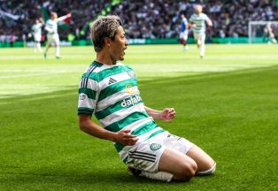 Daizen Maeda nets memorable goal as Celtic close gap on Hearts with Rangers win