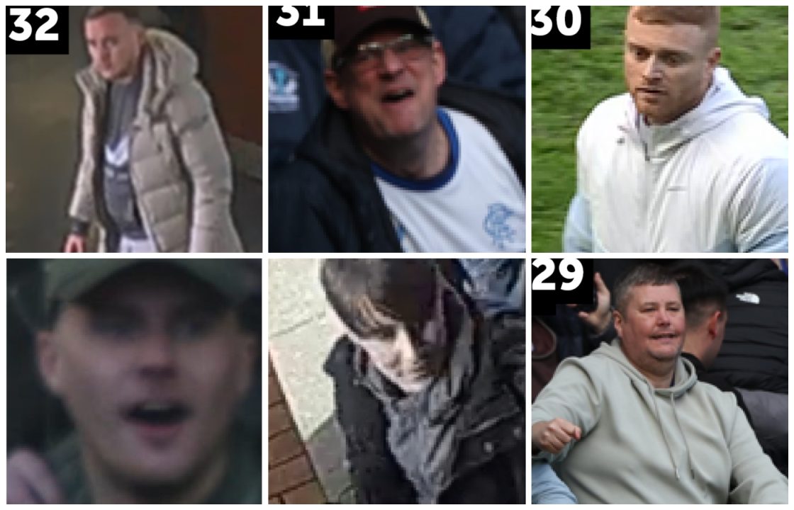 Dozens of CCTV images released following Old Firm disorder