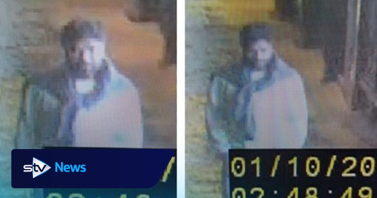 CCTV images of man released following robbery in Glasgow