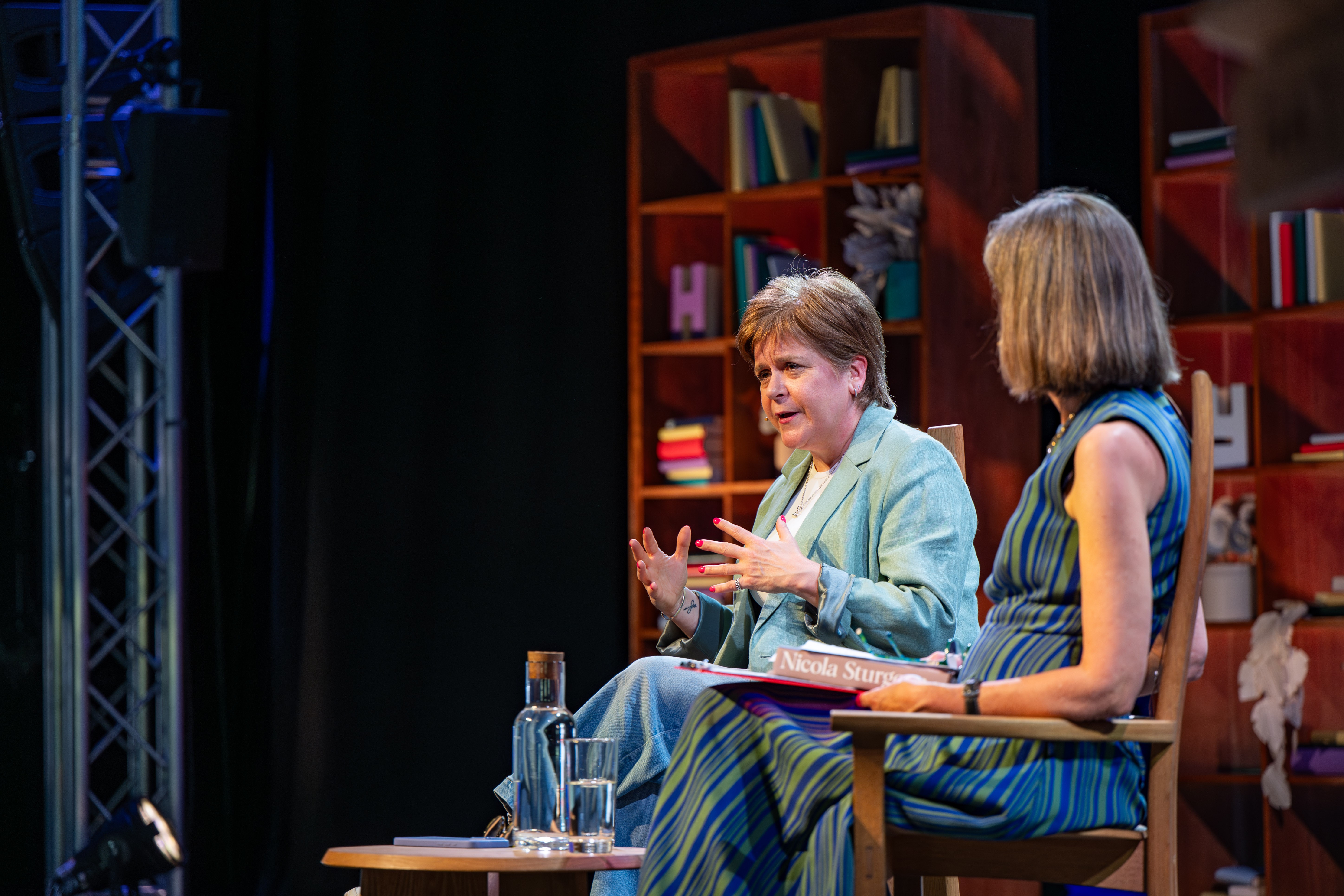 Ms Sturgeon said she did not think she was ‘responsible for somebody committing a crime’ despite past decisions