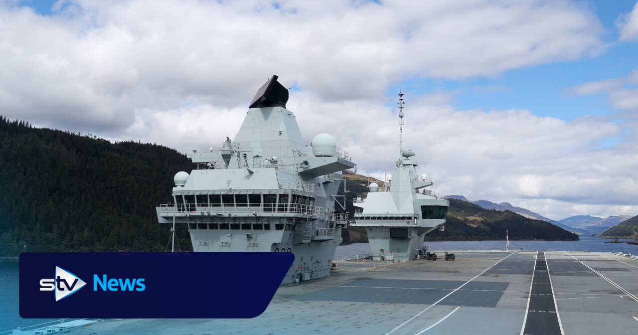 Großbritanniens größtes Kriegsschiff, die HMS Prince of Wales ...