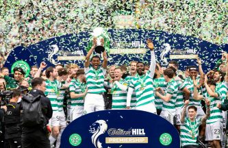 Celtic defeat Hearts 3-1 to claim 14th Scottish Premiership title in 15 years