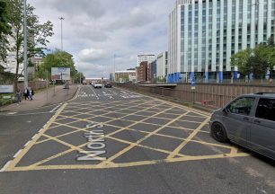Cyclist taken to hospital after being knocked down by bus in Glasgow