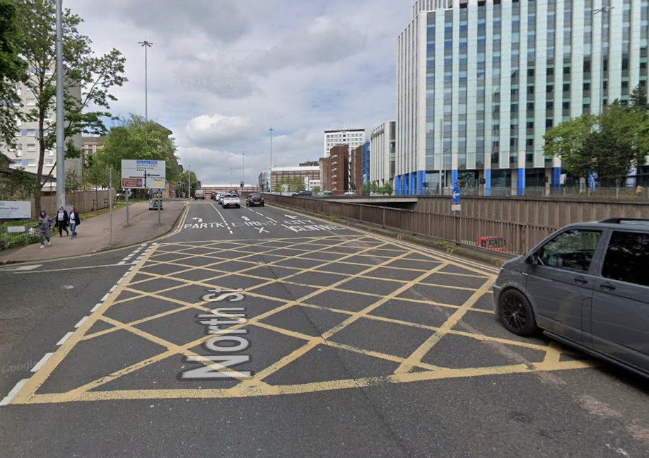 Cyclist taken to hospital after being knocked down by bus in Glasgow