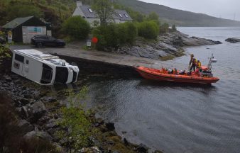 Lifeboat crew called out after campervan crashes into sea off Isle of Skye