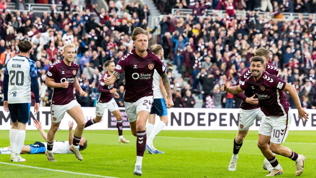 Hearts set for final-day title showdown at Celtic after easing past Falkirk
