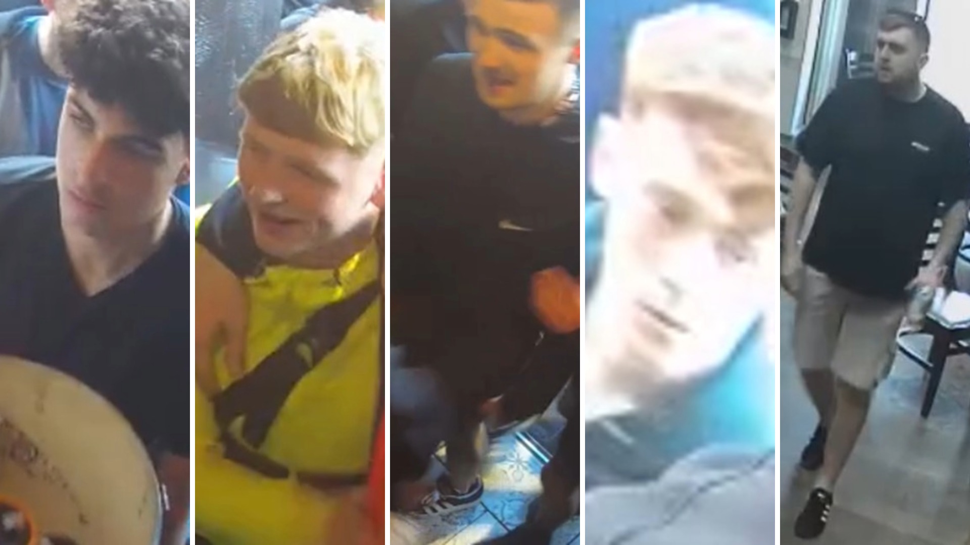 Images of 13 men have been released by officers