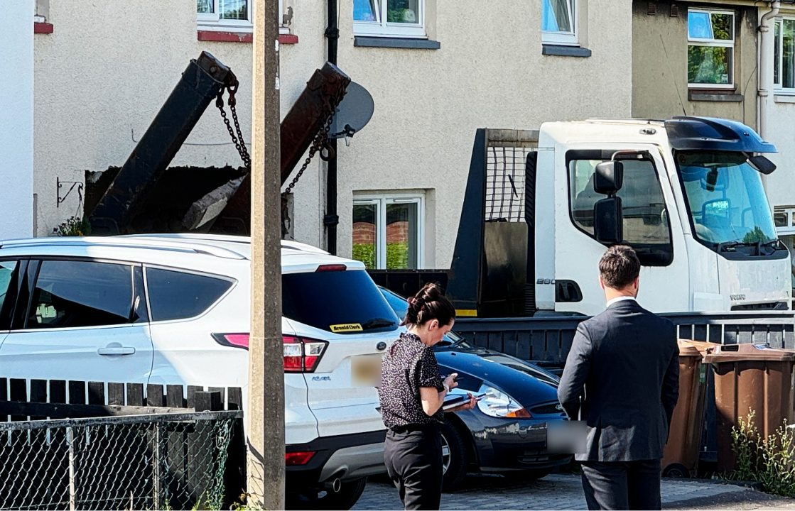Gang claims responsibility for skip lorry crashing into Edinburgh living room