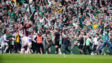 Police ‘engaging’ with Hearts after Celtic pitch invasion