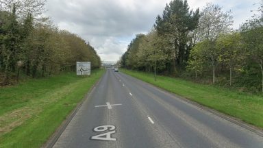 Schoolgirl taken to hospital after being hit by car on A9 in Falkirk