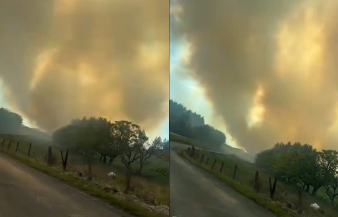 Fire crews battling outdoor blaze in Fauldhouse as locals urged to close windows and doors