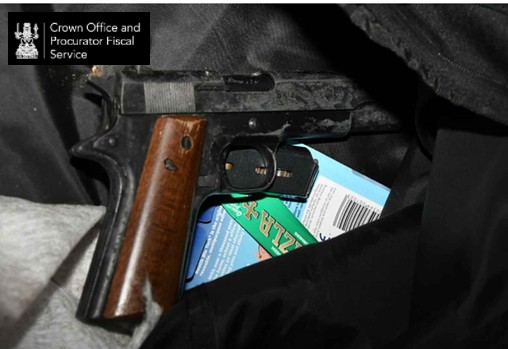 Guns and ammunition were recovered