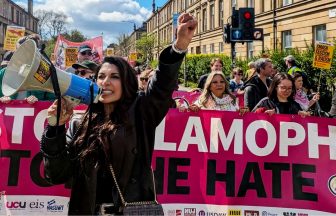 Hundreds take to Glasgow streets in ‘day of rage’ against Reform UK