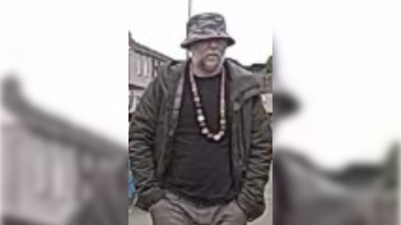 Search for missing man last seen wearing ‘large wooden beaded necklace’