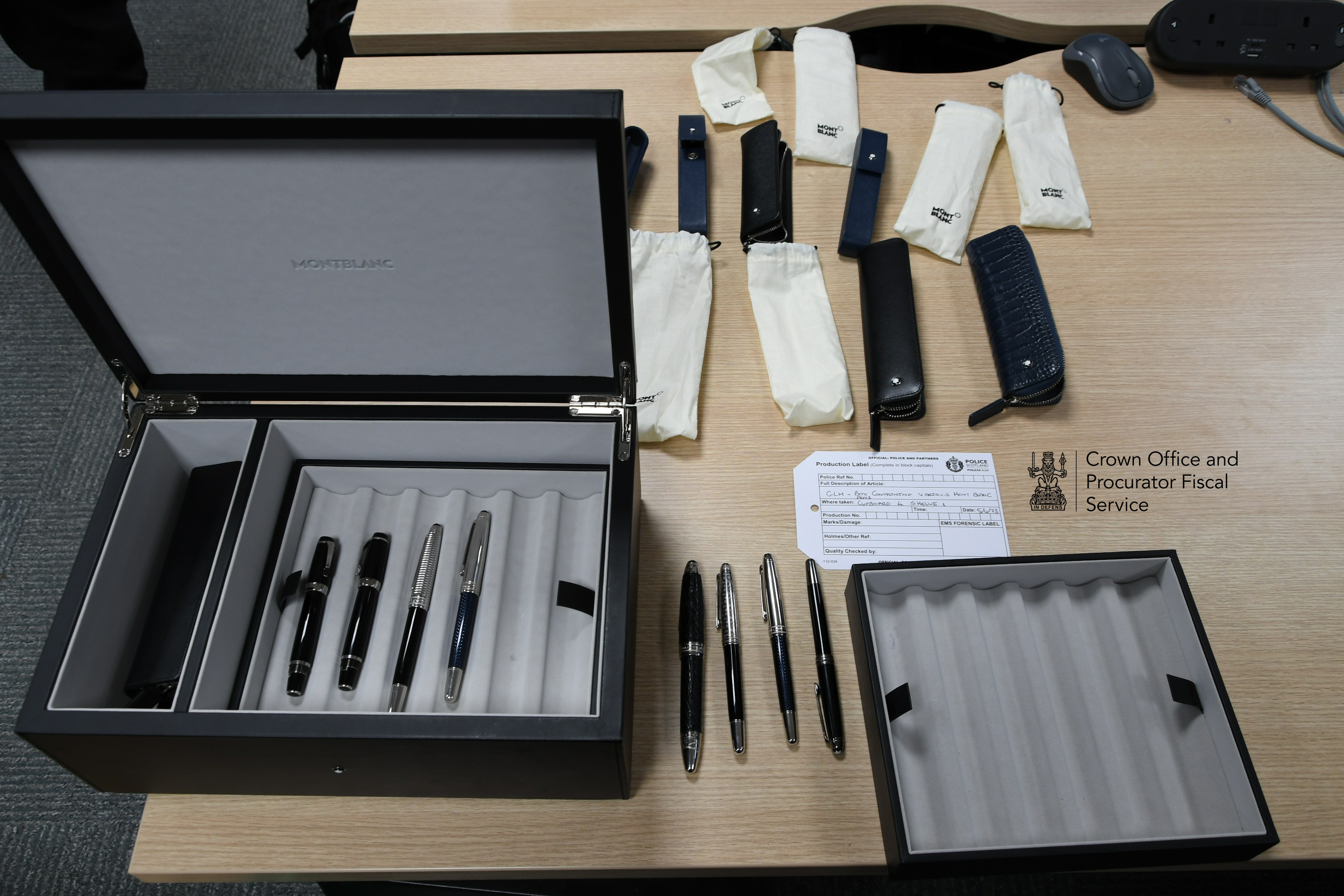 Numerous Montblanc items