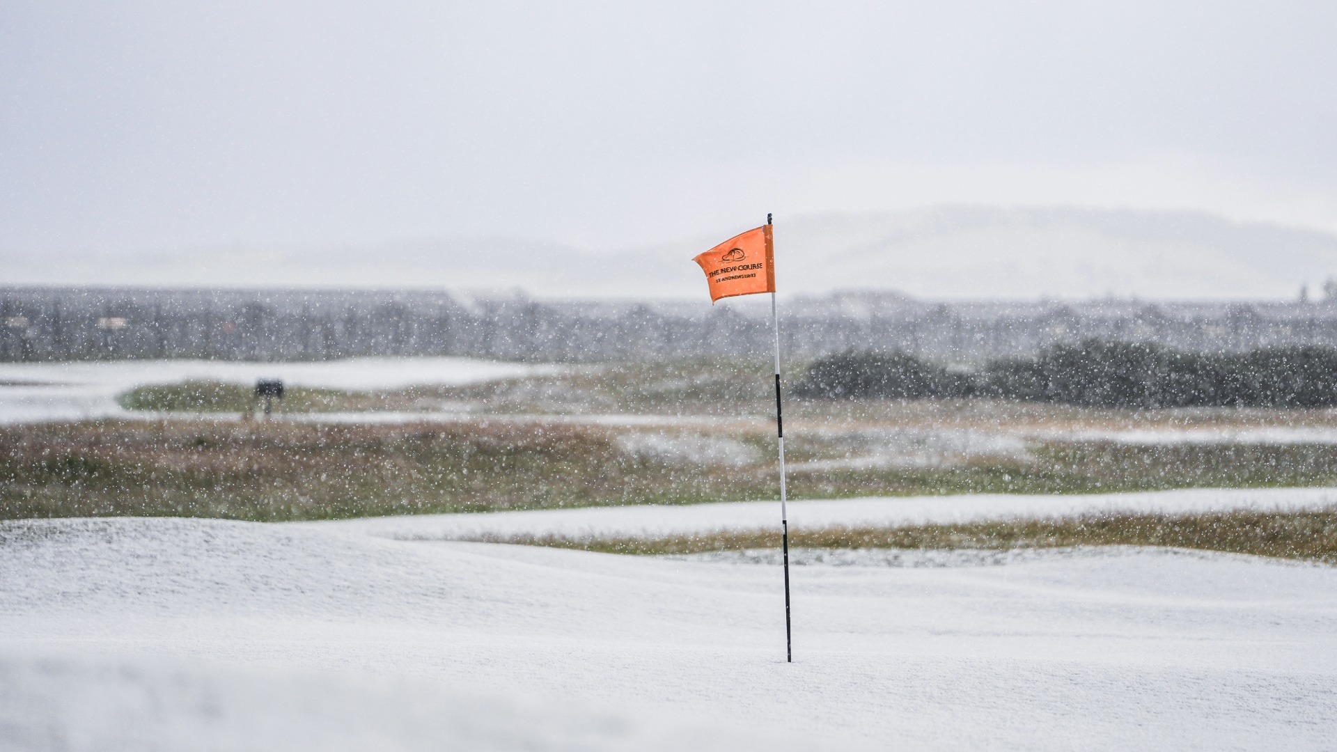 St Andrews course battered by hail