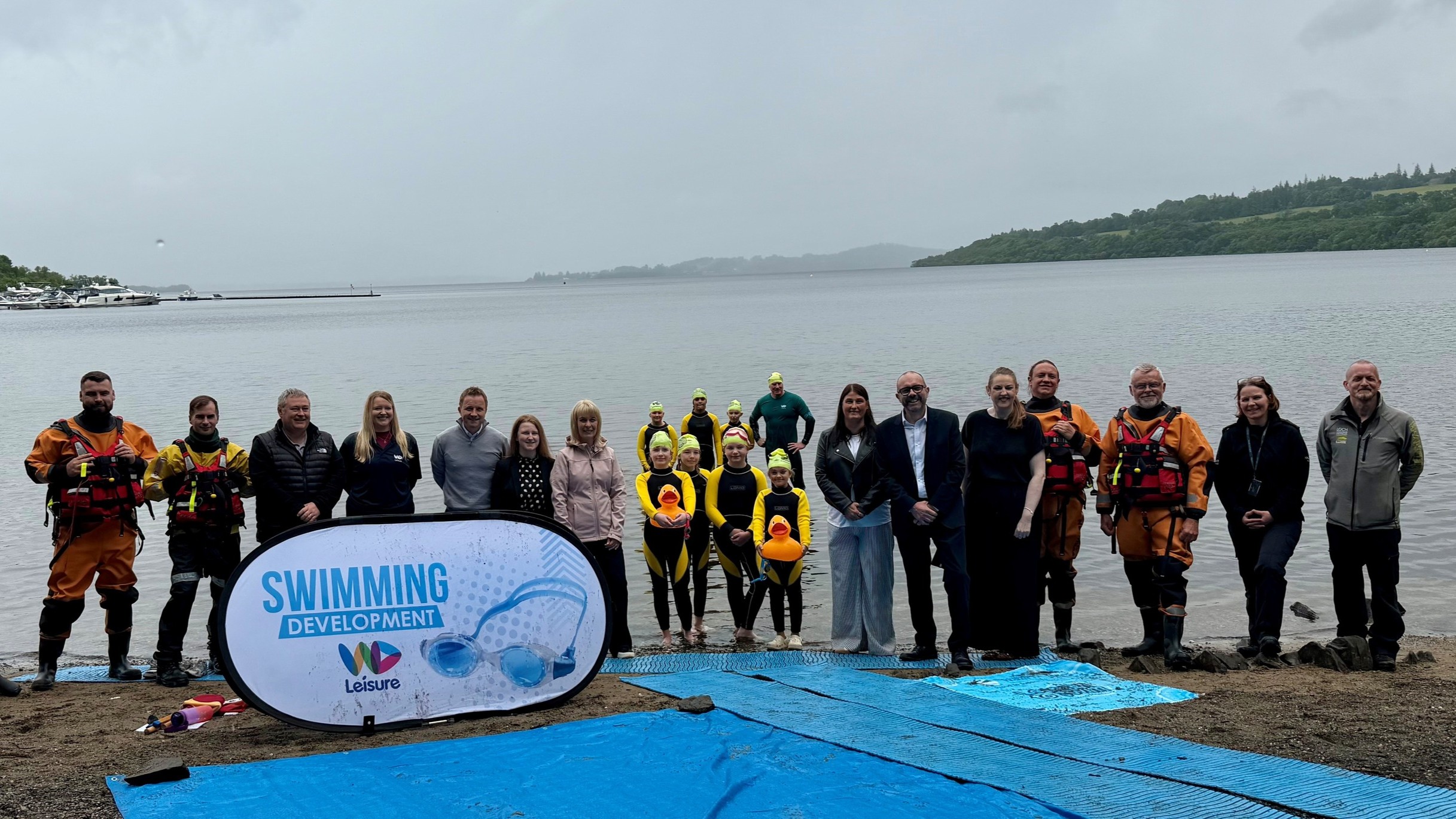 A swimming event was organised by West Dunbartonshire Council