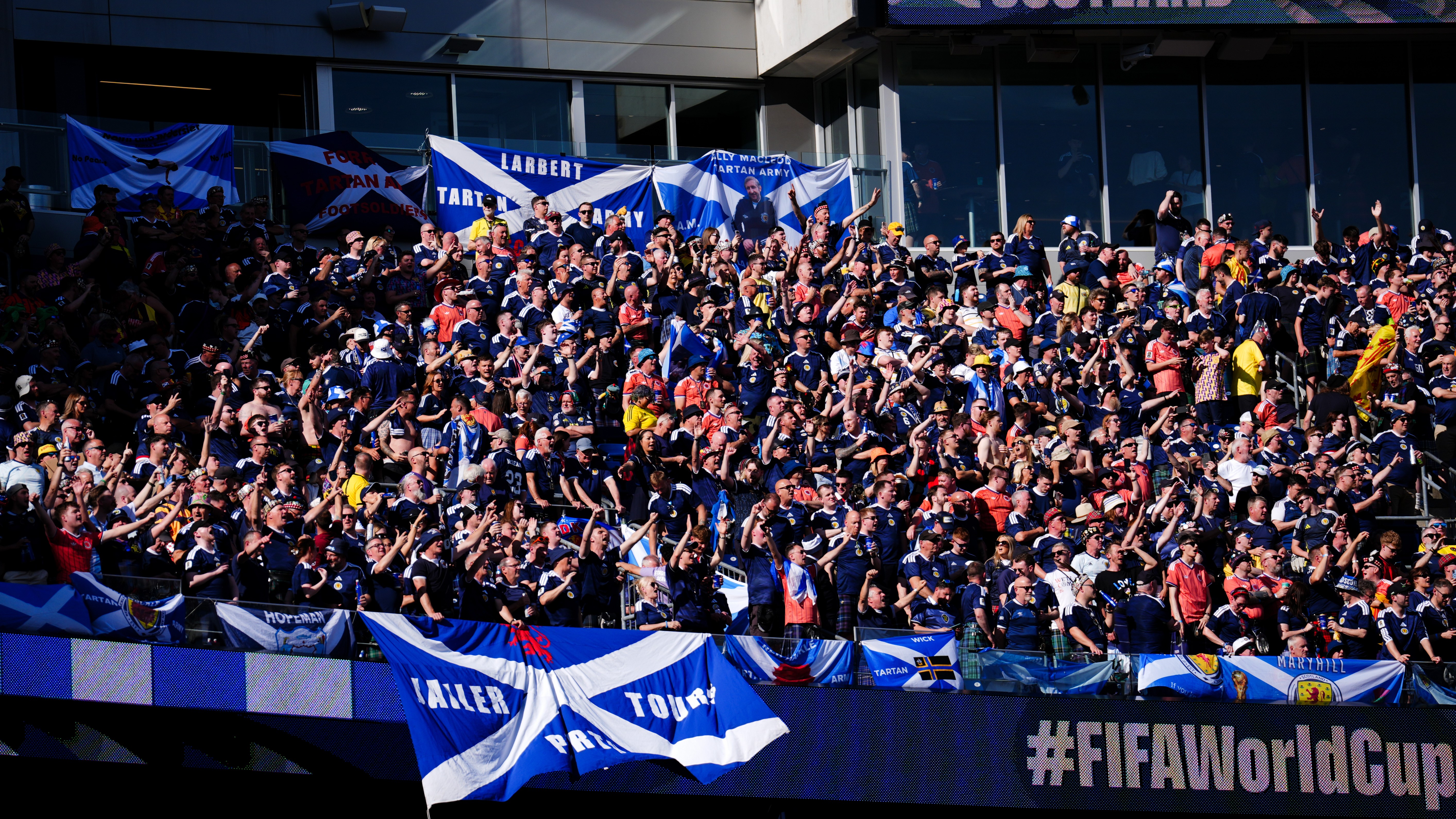 Tartan Army fans at the World Cup