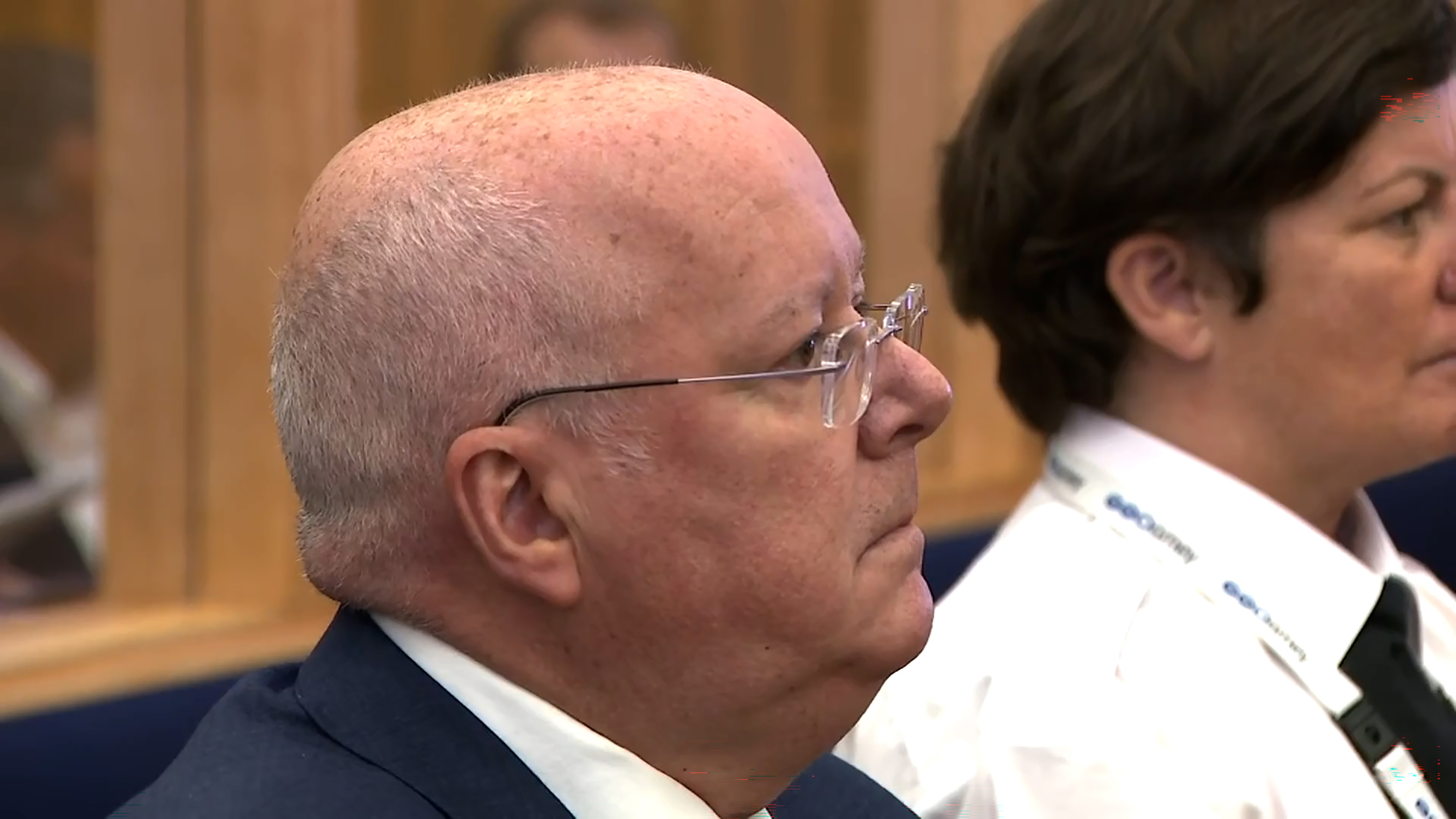 Peter Murrell appearing at the High Court in Edinburgh during a hearing for the prosecution narrative to be read out.