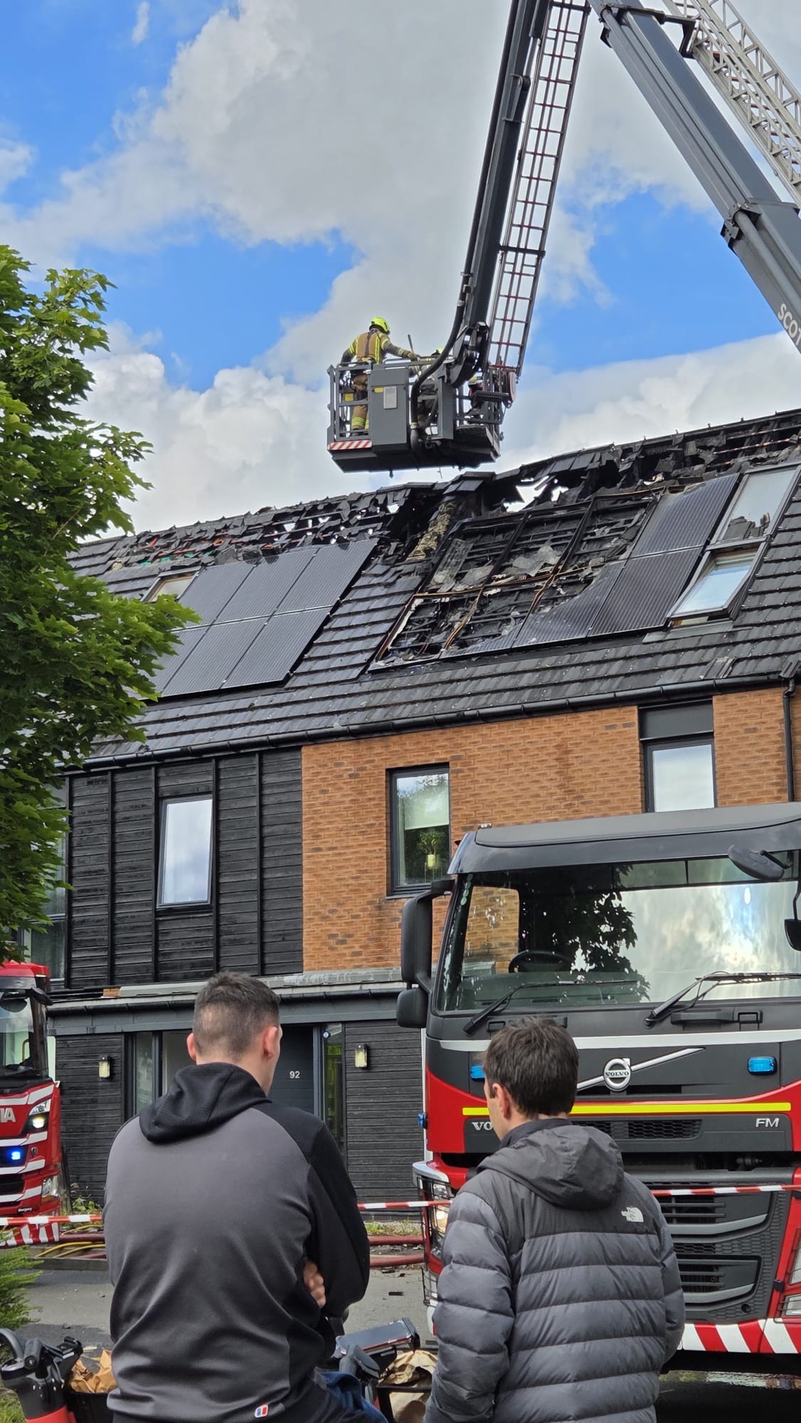 Fire crews were sent to the scene
