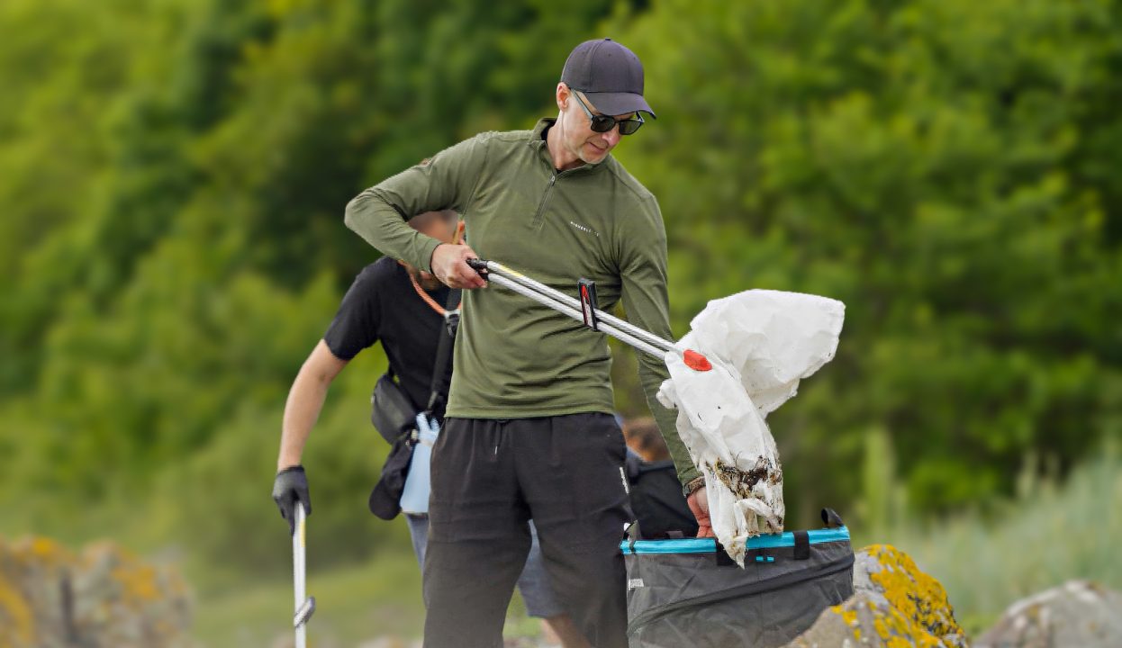 Beach clean-ups target plastic waste on remote Scottish island