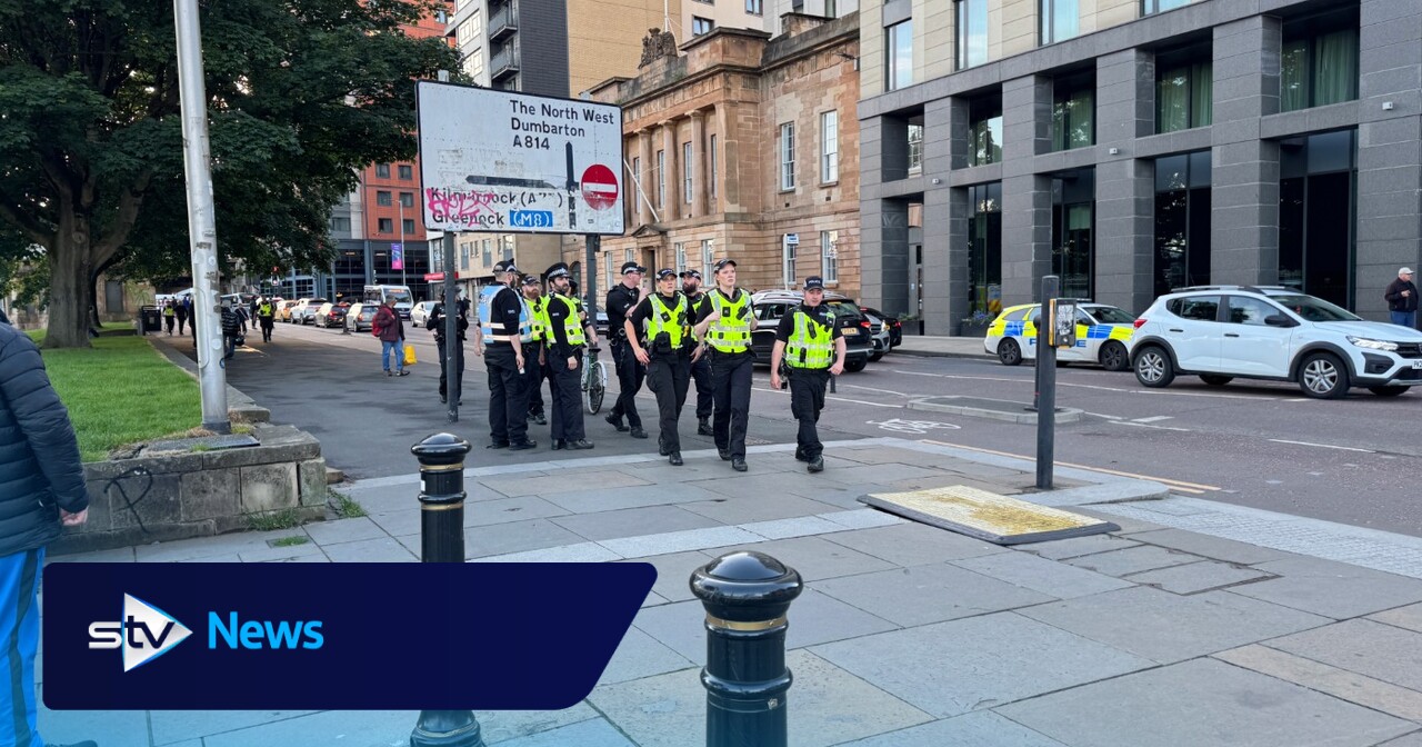 Anti-immigration protests across Scotland after stabbing in Belfast