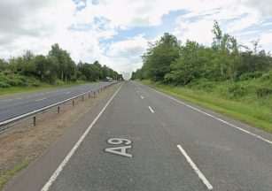 A9 closed after two-vehicle crash as drivers taken to hospital