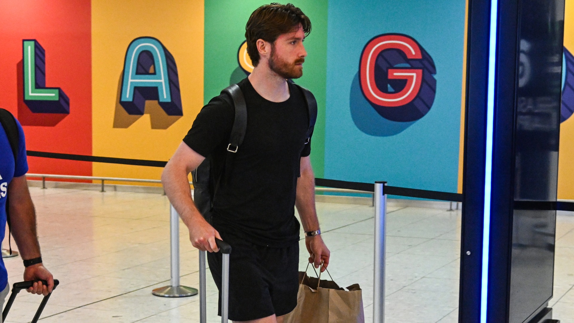 Anthony Ralston arrives back in Scotland