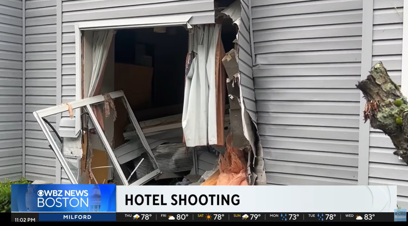 It has been reported that the woman drove an SUV into a hotel room