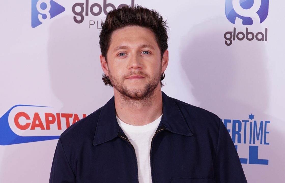 Former One Direction star Niall Horan supporting Scotland at