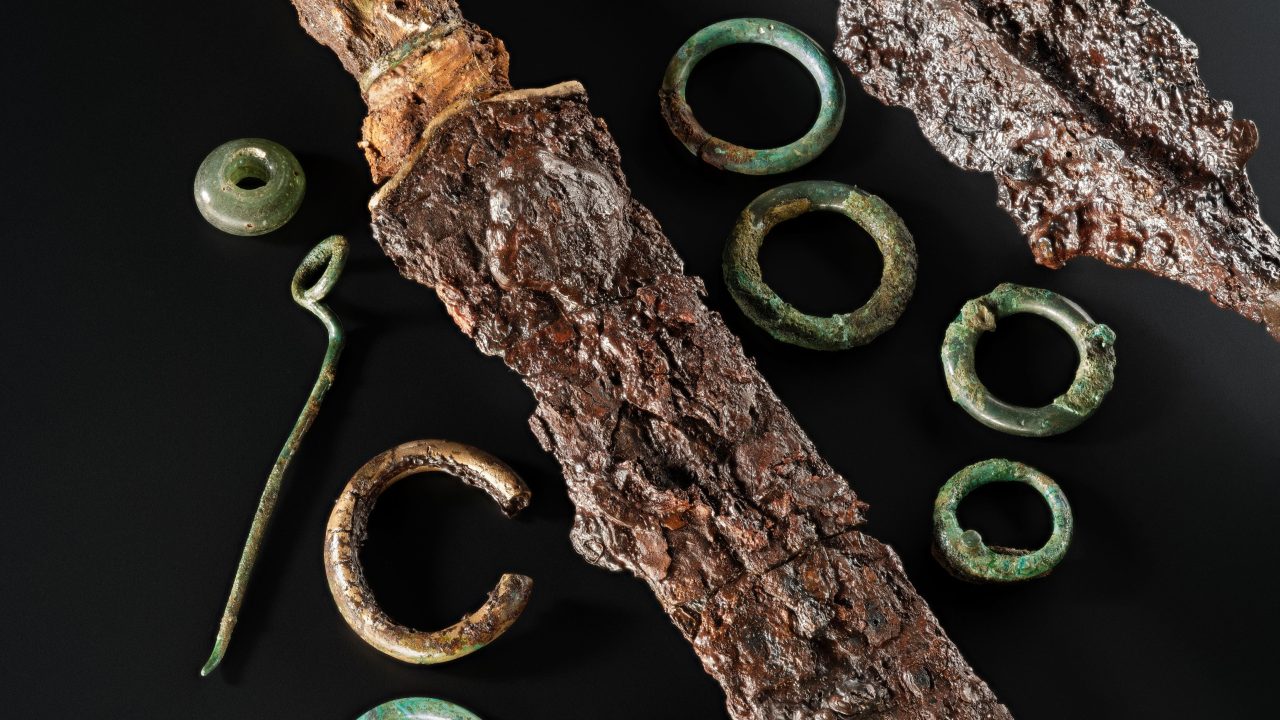 Treasures found buried with ‘Iron Age warrior’ to go on show for first time