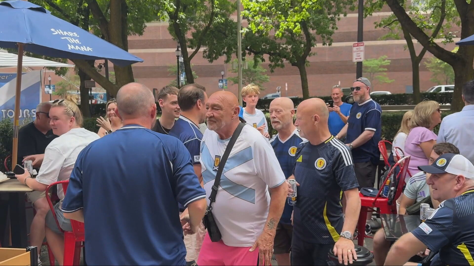 Fans have descended upon the city in their thousands