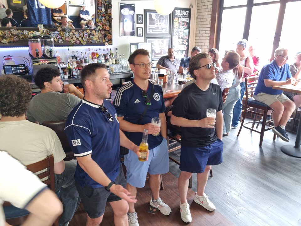 Scotland fans in Boston disappointed by England’s World Cup victory over Croatia