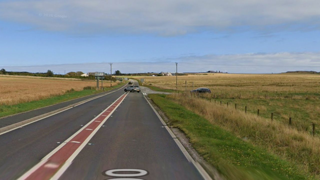 A90 closed at rush hour after two-vehicle crash