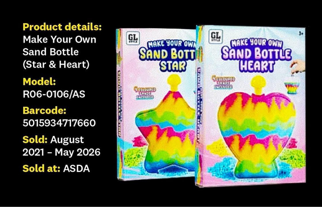 Two more children’s sand kits pulled from shelves over asbestos content